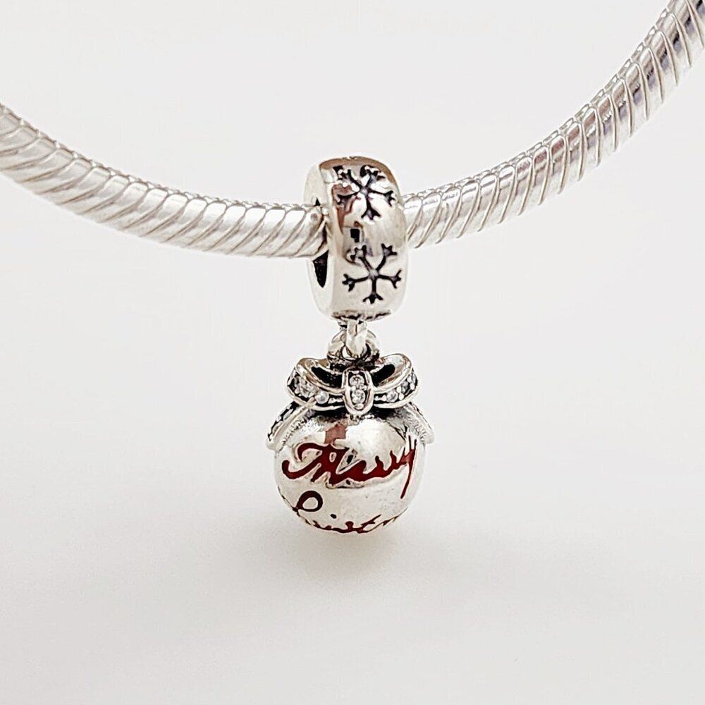 Pandora Merry Christmas Bauble Dangle Charm